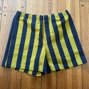 Bode 100% Cotton Striped Shorts M/L EUC Like New